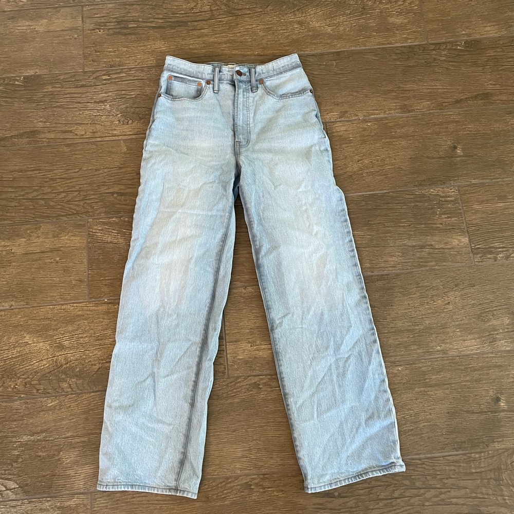 Madewell The Tall Perfect Vintage Wide-Leg Crop Jean in Edmunds Wash sz27T NE084 - Picture 3 of 8